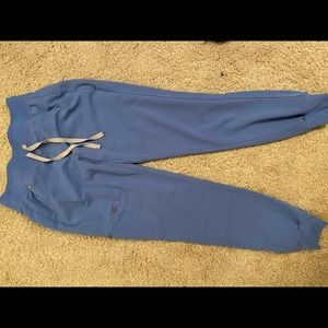 Figs Zamora jogger scrub pants in ceil blue